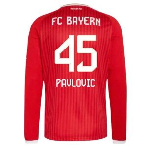 FC Bayern München Pavlovic #45 Fußballtrikot 2026-27 Heimtrikot Herren Langarm