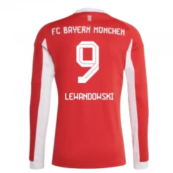 FC Bayern München Robert Lewandowski #9 Fußballtrikot 2025-26 Heimtrikot Herren Langarm