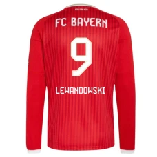 FC Bayern München Robert Lewandowski #9 Fußballtrikot 2026-27 Heimtrikot Herren Langarm