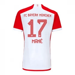 FC Bayern München Sadio Mané #17 Fußballtrikots 2023-24 Heimtrikot Herren