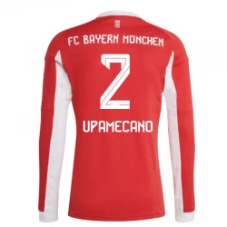 FC Bayern München Upamecano #2 Fußballtrikot 2025-26 Heimtrikot Herren Langarm