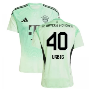 FC Bayern München Urbig #40 Fußballtrikot 2025-26 Torwart Heimtrikot Herren