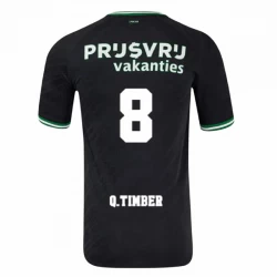 Feyenoord Fußballtrikot 2024-25 Q.Timber #8 Auswärtstrikot Herren