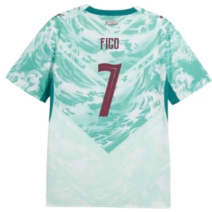 Figo #7 Portugal Fußballtrikot WM 2026 Auswärtstrikot Herren