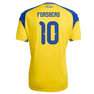 Forsberg #10 Schweden Fußballtrikot WM 2026 Heimtrikot Herren