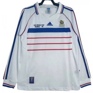 Frankreich World Cup Retro Trikot 1998 Auswärts Herren Langarm