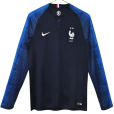 Frankreich World Cup Retro Trikot 2018 Heim Herren Langarm