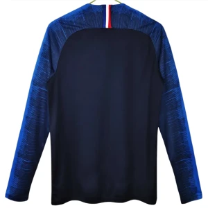 Frankreich World Cup Retro Trikot 2018 Heim Herren Langarm