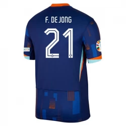 Frenkie de Jong #21 Niederlande Fußballtrikots EM 2024 Auswärtstrikot Herren