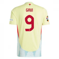 Gavi #9 Spanien Fußballtrikots EM 2024 Auswärtstrikot Herren