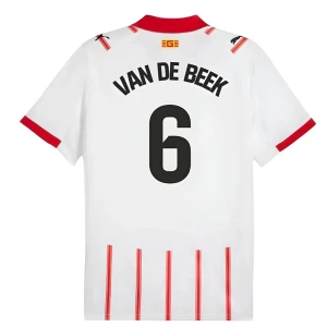Girona FC Van De Beek #6 Fußballtrikot 2025-26 Heimtrikot Herren