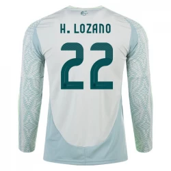 H. Lozano #22 Mexiko Fußballtrikots Copa America 2024 Auswärtstrikot Herren Langarm