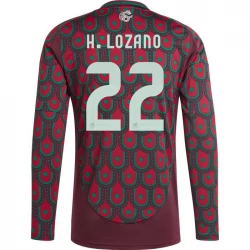 H. Lozano #22 Mexiko Fußballtrikots Copa America 2024 Heimtrikot Herren Langarm