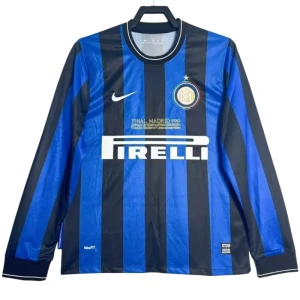 Inter Milan Champions League Final Retro Trikot 2010-11 Heim Herren Langarm
