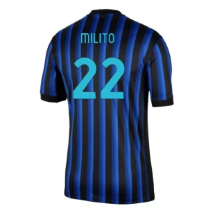 Inter Milan Milito #22 Fußballtrikot 2025-26 Heimtrikot Herren