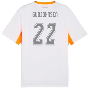 Island Fußballtrikot 2026 Gudjohnsen #22 Auswärtstrikot Herren