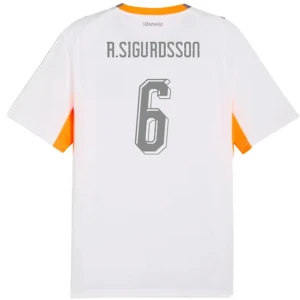 Island Fußballtrikot 2026 R. Sigurdsson #6 Auswärtstrikot Herren