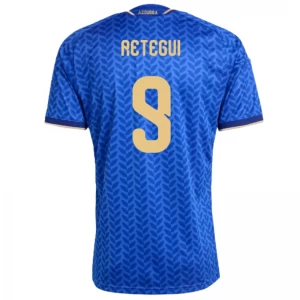 Italien Retegui #9 Fußballtrikot 2026 Heimtrikot Herren
