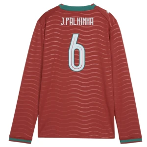 J. Palhinha #6 Portugal Fußballtrikot WM 2026 Heimtrikot Herren Langarm