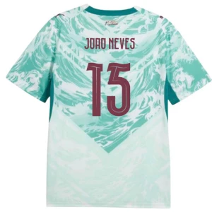Joao Neves #15 Portugal Fußballtrikot WM 2026 Auswärtstrikot Herren