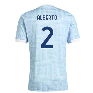 Juventus FC Fußballtrikot 2025-26 Alberto #2 Auswärtstrikot Herren