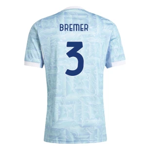Juventus FC Fußballtrikot 2025-26 Bremer #3 Auswärtstrikot Herren