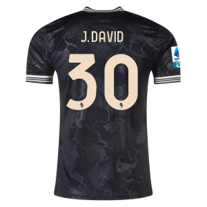 Juventus FC Fußballtrikot J. David #30 2025-26 Ausweichtrikot Herren