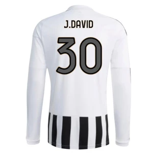 Juventus FC J. David #30 Fußballtrikot 2026-27 Heimtrikot Herren Langarm