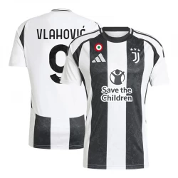 Juventus FC Vlahovic #9 Fußballtrikot 2024-25 Save The Children Heimtrikot Herren