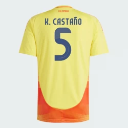 K. Castano #5 Kolumbien Fußballtrikots Copa America 2024 Heimtrikot Herren