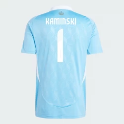 Kaminski #1 Belgien Fußballtrikots EM 2024 Auswärtstrikot Herren