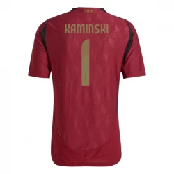 Kaminski #1 Belgien Fußballtrikots EM 2024 Heimtrikot Herren