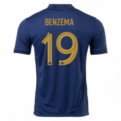 Karim Benzema #19 Frankreich Fußballtrikots WM 2022 Heimtrikot Herren