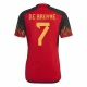 Kevin De Bruyne #7 Belgien Fußballtrikots WM 2022 Heimtrikot Herren