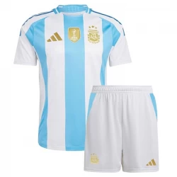 Kinder Argentinien Fußball Trikotsatz Copa America 2024 Heimtrikot