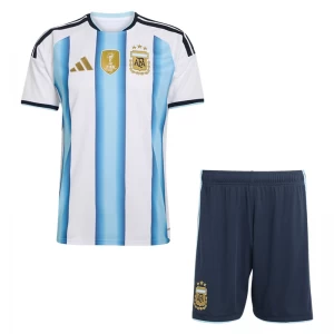 Kinder Argentinien Fußball Trikotsatz WM 2026 Heimtrikot