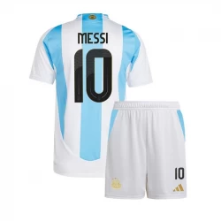 Kinder Argentinien Lionel Messi #10 Fußball Trikotsatz 2024 Heimtrikot