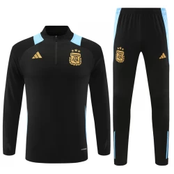 Kinder Argentinien Trainingsanzüge Sweatshirt 2024-25 Schwarz