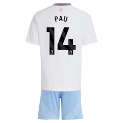 Kinder Aston Villa Fußball Trikotsatz 2024-25 Pau #14 Auswärtstrikot