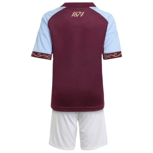 Kinder Aston Villa Fußball Trikotsatz 2025-26 Heimtrikot