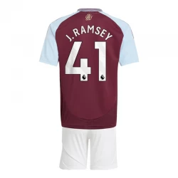 Kinder Aston Villa J.Ramsey #41 Fußball Trikotsatz 2024-25 Heimtrikot