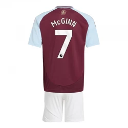 Kinder Aston Villa McGinn #7 Fußball Trikotsatz 2024-25 Heimtrikot