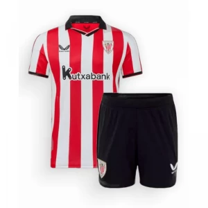 Kinder Athletic Club Bilbao Fußball Trikotsatz 2025-26 Heimtrikot