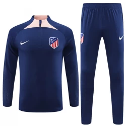 Kinder Atlético Madrid Trainingsanzüge Sweatshirt 2023-24 Blau