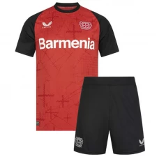 Kinder Bayer 04 Leverkusen Fußball Trikotsatz 2024-25 Heimtrikot