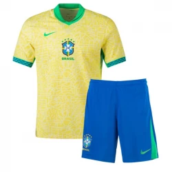 Kinder Brasilien Fußball Trikotsatz Copa America 2024 Heimtrikot