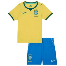 Kinder Brasilien Fußball Trikotsatz WM 2026 Heimtrikot