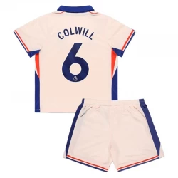 Kinder Chelsea FC Fußball Trikotsatz 2024-25 Colwill #6 Auswärtstrikot