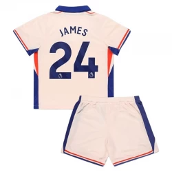 Kinder Chelsea FC Fußball Trikotsatz 2024-25 James Rodríguez #24 Auswärtstrikot