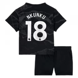 Kinder Chelsea FC Fußball Trikotsatz Christopher Nkunku #18 2024-25 Ausweichtrikot